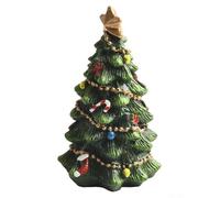 Compact Resin Christmas Tree Ornaments for Seasonal Desktop and Bookshelf Display Bringing Seasonal Cheer (Small)