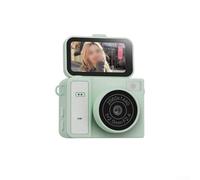 Compact Retro CCD Camera with Flip Display for Student Photographers Exploring Basic Digital Imaging Techniques (Green)