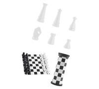 Compact Rolls Up Chesses Board with Checkers Desktop Board Game Toy Outdoor Educational Toy for Picnics Camping and Parties Portable Travel Chessboard Game Set