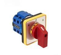 Compact Rotary Switch 41x30x34mm 20A AC440V DC240V | 3-position 2-pole design, controls gear 1 and 2, manages multiple circuits, 20 current, robust switching