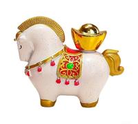 Compact Rotating Horse Statue 8cm Chinese Style Luck(1)