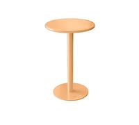 Compact Round Bistro Table 39.9 cm Blue Metal Iron Design Adjustable Height 56/61 cm Perfect for Kitchen Living Room Pub Small Spaces Apartment Furniture