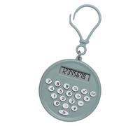 Compact Round Calculator with Soft Touch Buttons Easy to Carry Bag Charm for Quick Calculations in School or Offices Student Portable Calculator