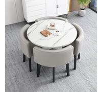 Compact Round Reception Desk & Conference Table - Stylish Rose Design for Office Hotel and Balcony Meetings - Modern Furniture for Versatile Spaces