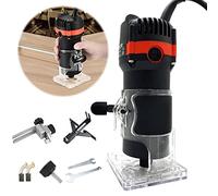 Compact Router, Wood Trimmer, Palm Router, Electric Hand Laminate Trimmer, Woodworking Tool 30000 RPM 800W Wood Slotting, Arc Trimming, Process Carving Joiner Tool Engraving Machine