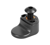 Compact Scooter Latch Hook for Daily Maintenance, Black Folding Hook Replacement Part with Threaded Fastener Layout for Repair Planning Electric Scooter Folding Replacement Latch Black Threaded Repair