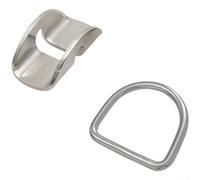 Compact Scuba D-Ring Bracket 316 Steel for Dive Reels | Compact 4x2x1.6cm size, lightweight build, saves space, fits tight spots, ideal for reels(B)