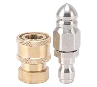 Compact Sewer Nozzle G1/4 Quick Insert Drain Hose Nozzle Pressure Washer Nozzle Fittings Sewer for Internal Thread G3/8