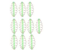 Compact Shape Spring Coil Inline Method Feeder Trap for Catching Fish, 10PC Pack (Small)