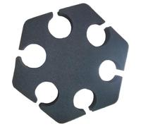 Compact Shockproof Microphone Storage Stand 6 Hole Organizers Lightweight for Live Broadcasts Professional Studios Portable Multiple Mic Storage Rack
