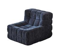 Compact Single Seater Sectional Sofa Chair with Ottoman - Boneless Couch for Small Spaces Easy Setup Compressed Packaging Perfect for Living Room - 37.4 * 31.5 * 29.5in