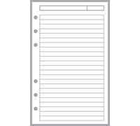 Compact Size Note Paper with Subject Line, 1/4” Rule, 50 Sh, 4.25" x 6.75"