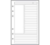 Compact Size Notes Insert Designed for The Cornell Notetaking System, Sized and Punched for Franklin Covey Compact and Other Notebooks (4.25" x 6.75")