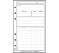 Compact Size Project Planner, Sized and Punched with 6 Holes for Franklin Covey Compact and Other Notebooks (4.25" x 6.75")