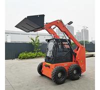 Compact Skid Steer Loader - Perfect for Residential Demolition, Snow Removal & Warehouse Loading, High-Torque Engine Skid Loader with Attachments Compatibility