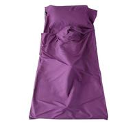 Compact Sleeping Liner For Outdoor Adventures Travel Accommodation All Season Use Breathable Comfortable Personal Sleep Sack (Dark Purple, 75X210cm)