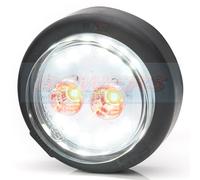 COMPACT SMALL LED REAR ROUND COMBINATION FOG AND REVERSE LIGHT LAMP 60mm DIA