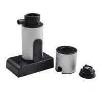 Compact Smoke Infuser for Small-Batch Artisanal Food Production Including Smoked Salts, Sugars, Oils, and Vinegars (silver)