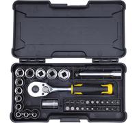 Compact Socket Set 37 Pieces, Versatile 1/4in Tools for Efficiency