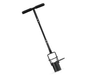 Compact Soil Drill Tool with Grip Handle for Effortless Flower Bed Preparation and Stone-Resistant Outdoor Gardening Aluminum Alloy Planting Drill