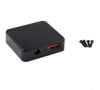 Compact Solar Folding Panel Junction Box Regulator With 5-28v Input And 5v 9v 12v Output For Outdoor Camping Power Charging System Black