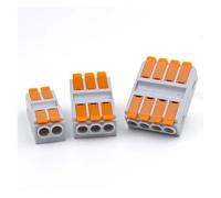 Compact Splicing Butt Wire Connector Plug-in Conductor Terminal Block 2/3/4/5/6Pin Quick Wiring Connector 41A IDGTTLDF(226-2,50PCS)