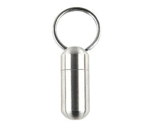 Compact Stainless Steel Pills Bottle Portable for Travel and Hiking Outdoor Crisis Medication Box