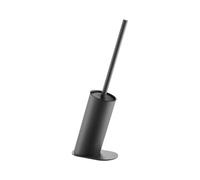 Compact Stainless Steel Toilet Brush and Holder, free standing,Heavy Duty Cleaner for Bathroom (Gray)