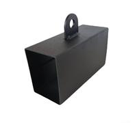 Compact Steel Grip Block 4x8cm for Climbing | Reinforced metal alloy, 300g mass, finger strength builder, safe for hands, no breakage risk