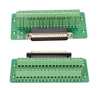 Compact Structure DB37 Breakout Board Terminal Blocks Module Long Serving Life for DIN Rail Mount for Servo(Male)
