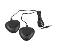 Compact Sustain Pedal for Portable Keyboards, 3.5mm Interface Compact Sustain Pedal Dual Pedal for Musical Instruments Portable Folding Piano Electronic Keyboard (Triangle)