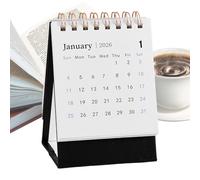 Compact Table Calendar - Stylish Daily Planner 2025-2026 | Functional Desk Accessories for Event Planning, Time Management, Notes, Diary Letters, Study, Dorm, Office