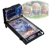 Compact Tabletop LED Pinball Machine Electronic Arcade Game with Dynamic Lights, Sound, Digital Scoreboard, Adjustable Tilt, Classic Retro Fun Gift for Ages 5+ Boys, Girls