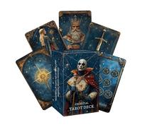 Compact Tarot Deck, Collectible Symbol Board Games, 78 Piece Self Discovery Tarot Card Set, Fortune Telling Accessory, Divination Tool with Artistic Design, Spiritual Fun for Women and Men