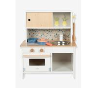 Compact TERRAZZO children's kitchen small foot white