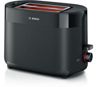 Bosch MyMoment Delight Compact 2-Slice Toaster, TAT2M123GB, Matte Black | Reheat/Defrost, Integrated Bun Warmer, Auto Shut-Off, High Lift, Variable Browning Controls and Crumb Tray