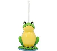 Compact Toilet Brush, Toilet Brush Bathroom Novelty Toilet Brush Holder Cartoon Frog Cow Monkey Resin Toilet Scrubber Set Toilet Brush