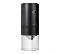 Compact Travel Coffee Mill with USB-C Charging(Black Standard version) | Conical steel burrs, preserves oils, rich aroma, for espresso to for french press, uniform particles