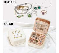 Compact Travel Jewellery Case for Women - Pink or White