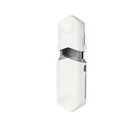 Compact Travel Pill Cutter - Safe Medication Splitter with Hidden Stainless Steel Blade, Portable & Lightweight for Precise Tablet Division (White)