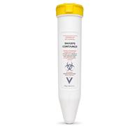 Compact Travel Sharps Bin - 100ml | Certified Needle & Syringe Disposal Container | Leak-Proof, Puncture-Resistant | Temporary & Permanent Lock | Diabetic & Medical Waste Box for Home & Clinical Use