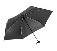 Compact Travel Umbrella,Travel Umbrella,Foldable Rain Umbrella | UV Protection Portable 6 Ribs for Outdoor Rain Beach for Camping Sports, Black/White, Consulte la descripción