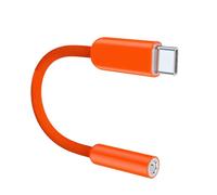Compact Travel USB Type C Male to 3.5mm Female Sound Converter with Transmission Type C to Headphone Adapter Cord