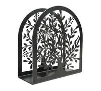 Compact Tree Designed Napkin Holder for Space Conscious Areas in For Kitchen Dining Room or Coffee Shop Setups (Black)