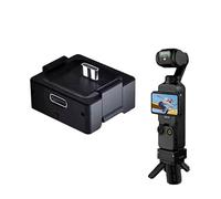 Compact Tripod Stand & Charging Base Compatible with DJI Osmo Pocket 3 - Aluminum Alloy Mount with Auto-Deploy Legs and Type-C Port for Stable Desktop Use (Base)