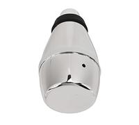 Compact Trumpet Mute,ABS Plastic Silencer with Air Outlet for Quiet Practice and Show,Compressed Foam Pad,Small and Portable (Silver)