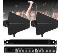 Compact UHF Antenna Distribution System with Intelligent Signal Boost for Venues and Theatre Halls, Wide 450-950MHz Frequency Range, Clean RF Output, Energy-Aware Design