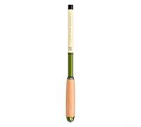 Compact Ultra-light Carbon Fiber Telescopic Fishing Rod with Solidwood Handle, Comfortable Grip 30cm Stream Pole for Carp Trout Salmon for CATFISH Portable for MINI Gear for Camping Travel(2.0M)