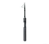 Compact Ultralight Telescopic Lure Rod with Carbon Handle and Solid Tip, Designed for Fishing Lightweight Targets in Outdoor Streams and Rivers (1.5m)