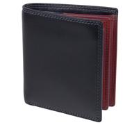 Compact Unisex Leather Purse/Wallet by Graffiti Gift Box - Black/Storm
